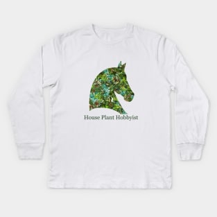 Horse Plant Hobbyist Kids Long Sleeve T-Shirt